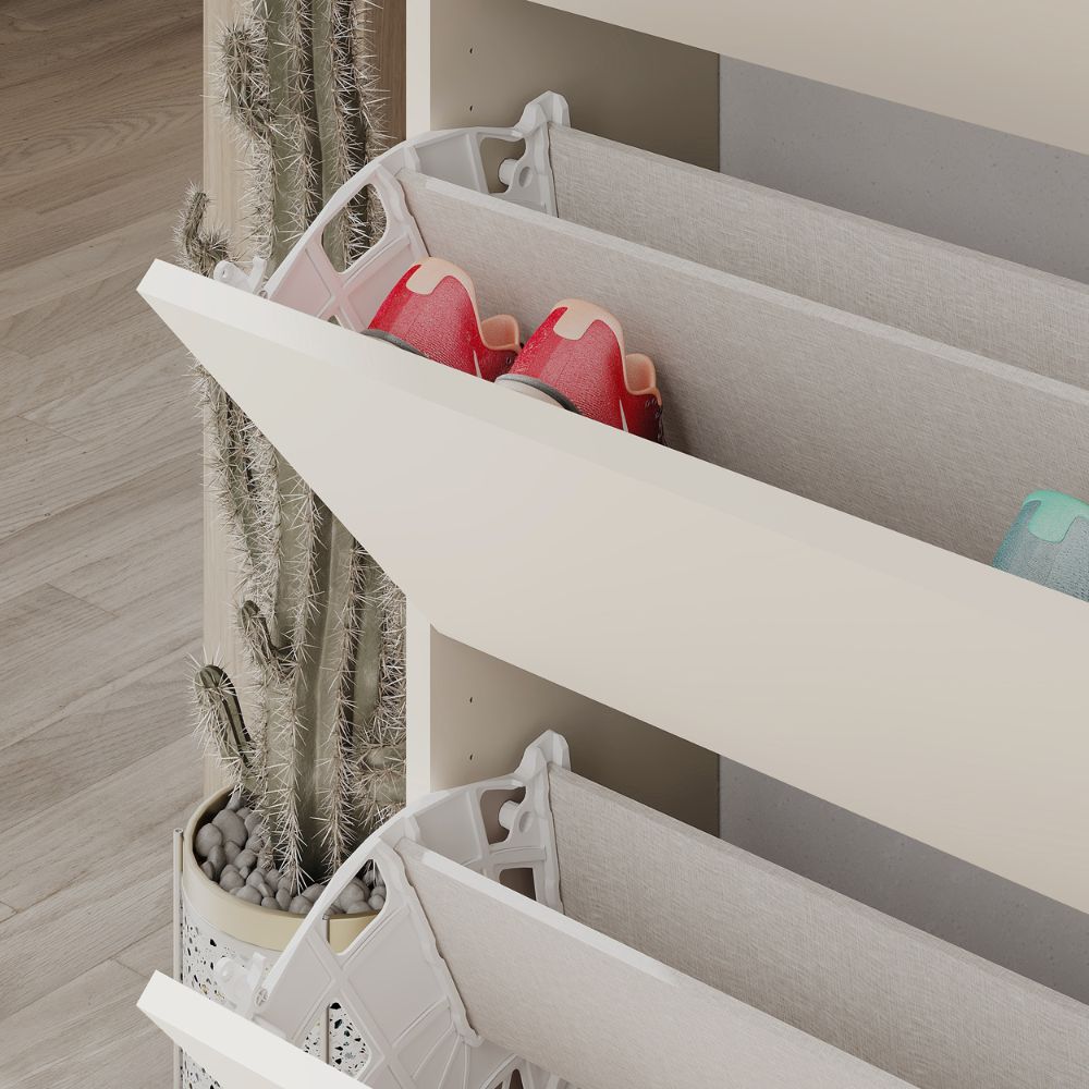 Scarpiera 4 ante a ribalta colore cashmere SHC540SAND