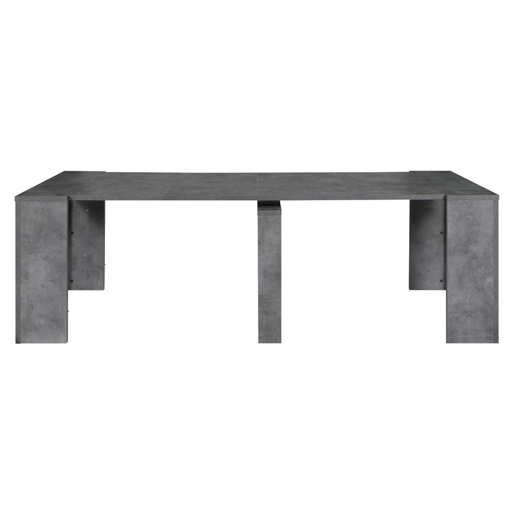 Tavolo consolle allungabile 252 cm colore cemento - Baku