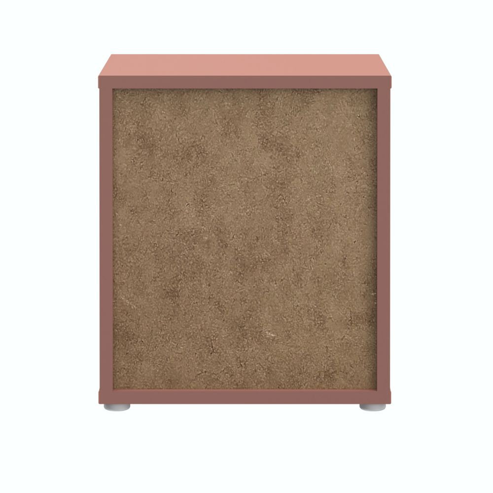 Comodino 2 cassetti colore terracotta 50x41.5x57.5H Medea