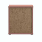 Comodino 2 cassetti colore terracotta 50x41.5x57.5H Medea