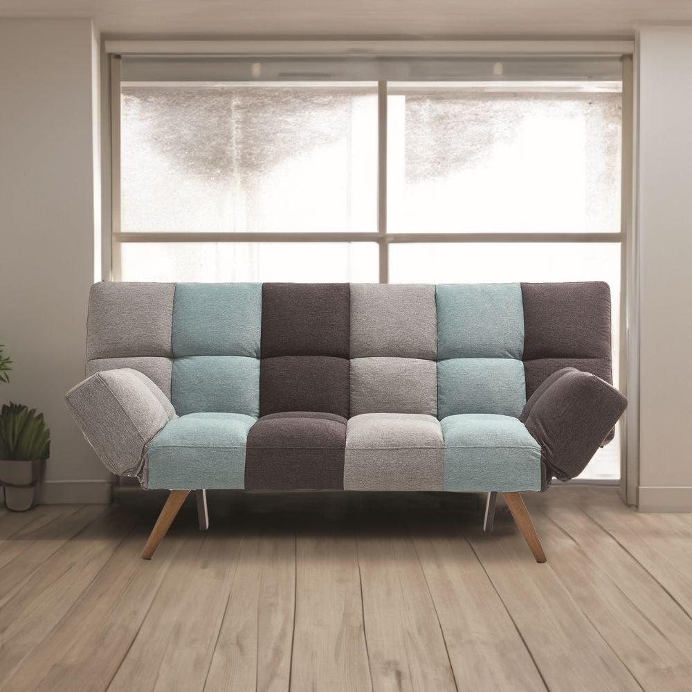 Schlafsofa mit neigbaren Armlehnen Patchwork 181 cm – Dube