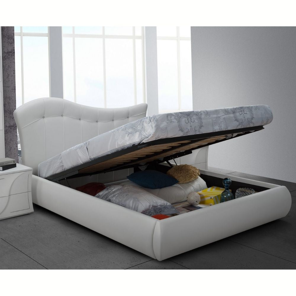 Komplettes Schlafzimmer in Lärche Weiß - Mabel