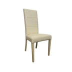 Set 2 sedie da salotto in similpelle color beige - Giada