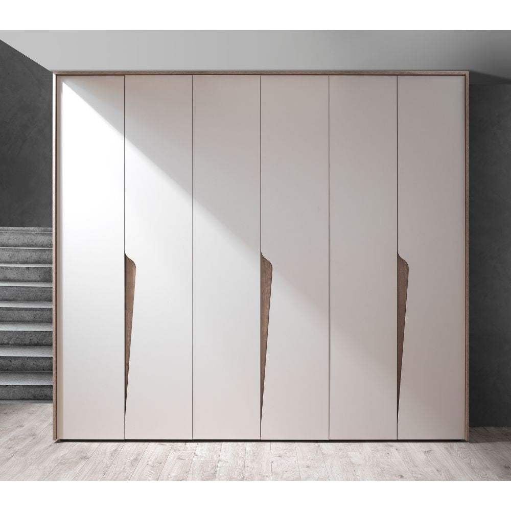 Camera da letto completa con letto contenitore colore cashmere e olmo - Lunar