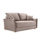 Divano letto 3 posti tessuto tortora 176x93x97H Cassie