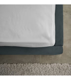 Letto matrimoniale con contenitore in tessuto vogue colore blu pacific - Stefy