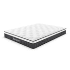 Matelas double à ressorts ensachés et tissu tricoté 160x190x21H Pici