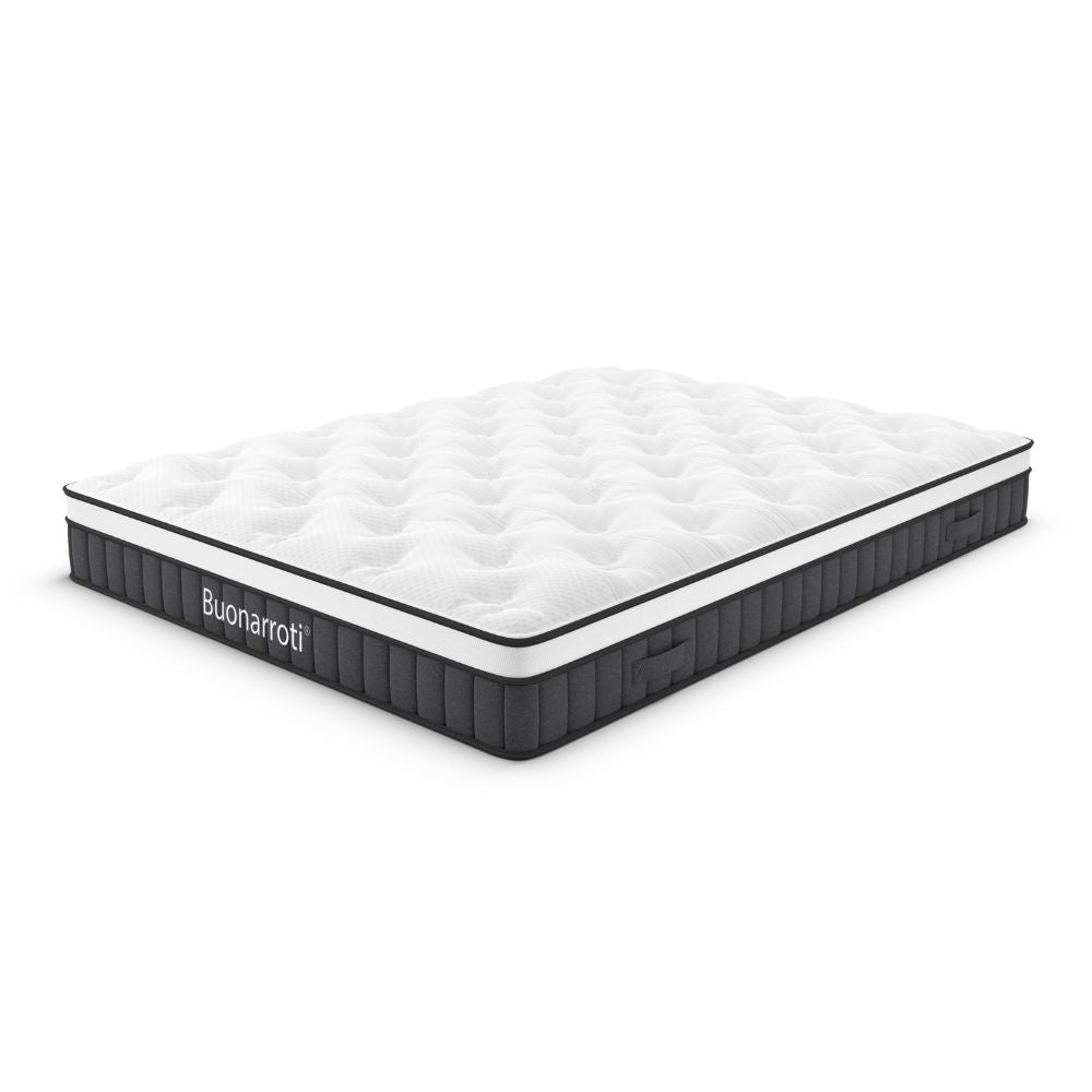 Matelas double à ressorts ensachés et tissu tricoté 160x190x21H Pici