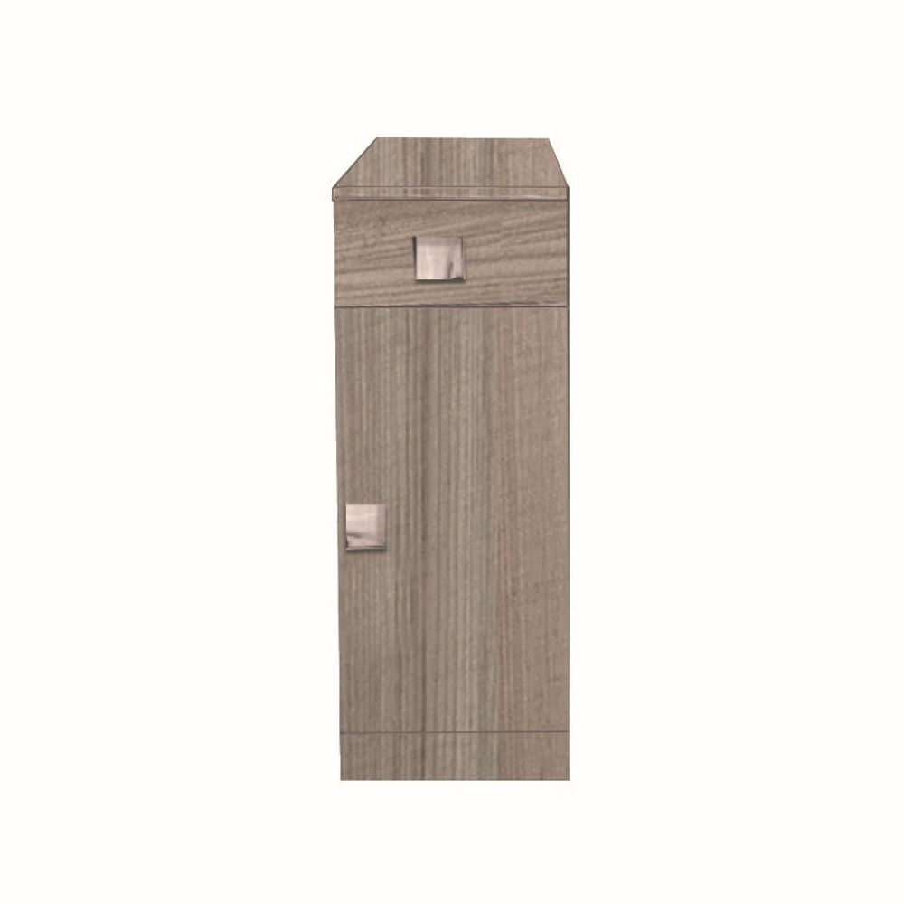 Meuble multi-usages avec porte et tiroir couleur orme 30x32x78H cm - Carl