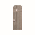 Meuble multi-usages avec porte et tiroir couleur orme 30x32x78H cm - Carl