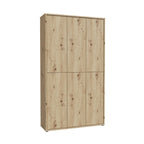Armoire multi-usage 6 portes 109x35x192 couleur chêne Medea