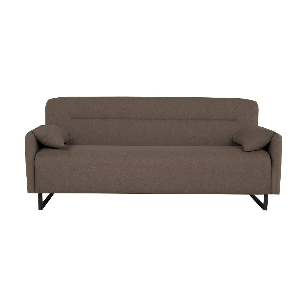 Divano 3 posti con funzione letto in tessuto colore beige - Odino