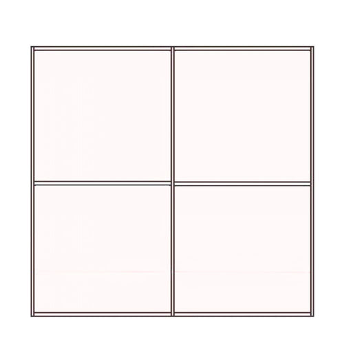 Armadio due ante scorrevoli bianco opaco Swing - 180x55x230H