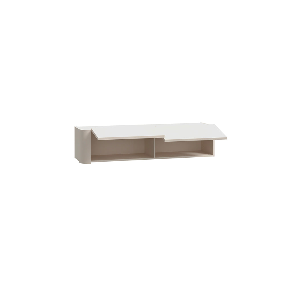 Parete attrezzata con porta Tv e pensili rovere e cashmere Core