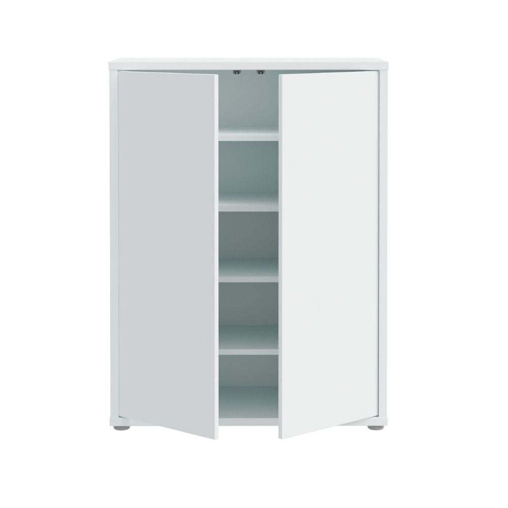 Mobile multiuso 2 ante colore grigio chiaro 74.5x35x99 Medea