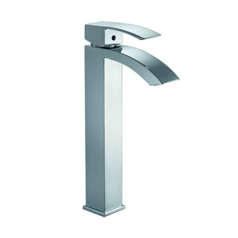 Waschtischarmatur Hoch in Messing mit Chrom-Finish - Riga