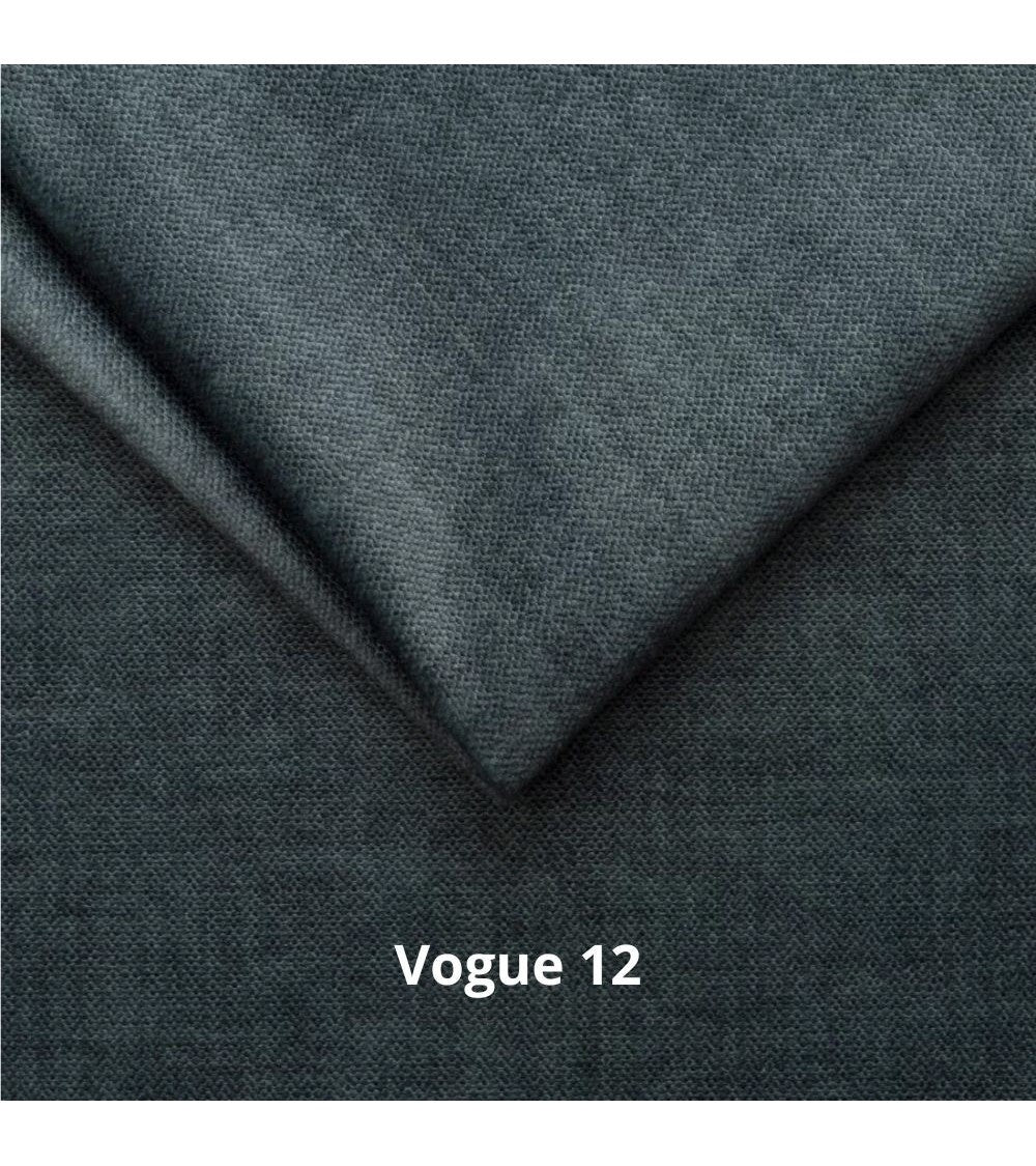 Letto matrimoniale con contenitore in tessuto vogue colore blu pacific - Stefy