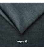 Letto matrimoniale con contenitore in tessuto vogue colore blu pacific - Stefy