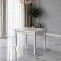 Tavolo quadrato allungabile colore bianco 90x90 cm - Verona