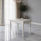 Tavolo quadrato allungabile colore bianco 90x90 cm - Verona