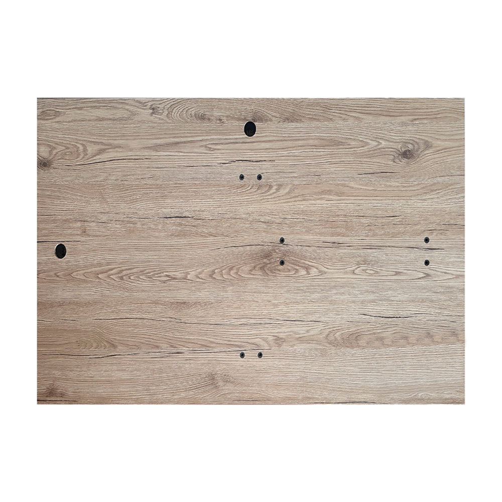Specchiera rettangolare con cornice rovere 105x60 cm. 0663