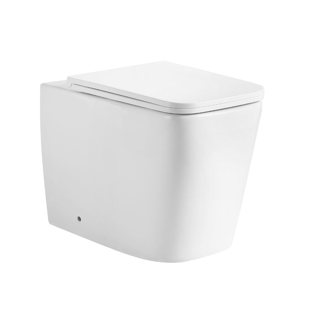 WC à poser au sol, en céramique, blanc brillant FT54D
