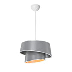 Lampada da soffitto con paralume grigio effetto legno - Lima MDL5132