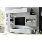Parete attrezzata libreria colore beton Astrakat