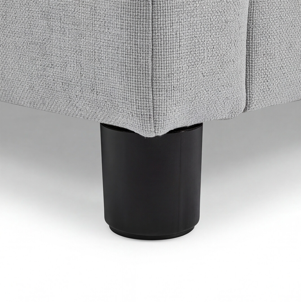 Letto una piazza e mezza contenitore in tessuto Aragon grigio chiaro 120x190 Sofaback