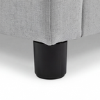 Letto una piazza e mezza contenitore in tessuto Aragon grigio chiaro 120x190 Sofaback
