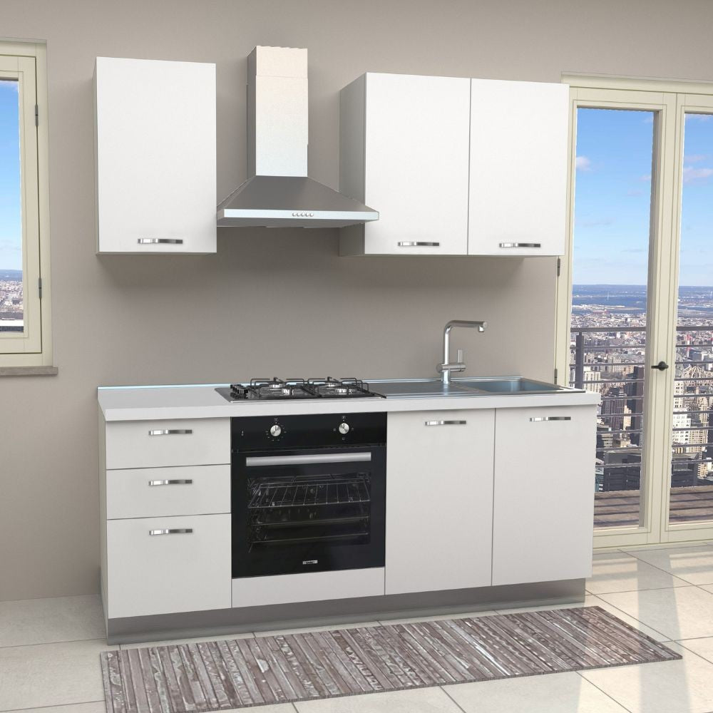 Cuisine complète avec appareils électroménagers et plaque de cuisson gaz 195 cm - Taurus