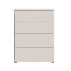 Commode 4 tiroirs coloris cachemire 75x35x99 Medea