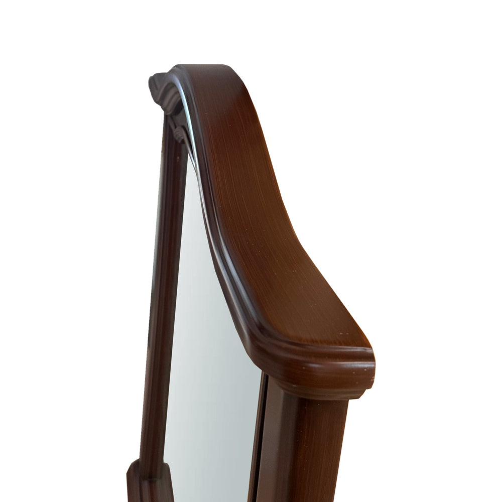 Specchiera classica 86x95 cm con cornice sagomata colore noce Cloe