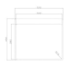 Lavello incasso monovasca 55x48x20H Samet SA3070 inox