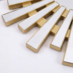 Specchio decorativo rotondo da parete 55x55 cm oro a raggiera MRTDYY20217GOLD
