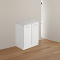 Mobile bagno con due ante colore bianco frassinato 71x50x85,5H cm