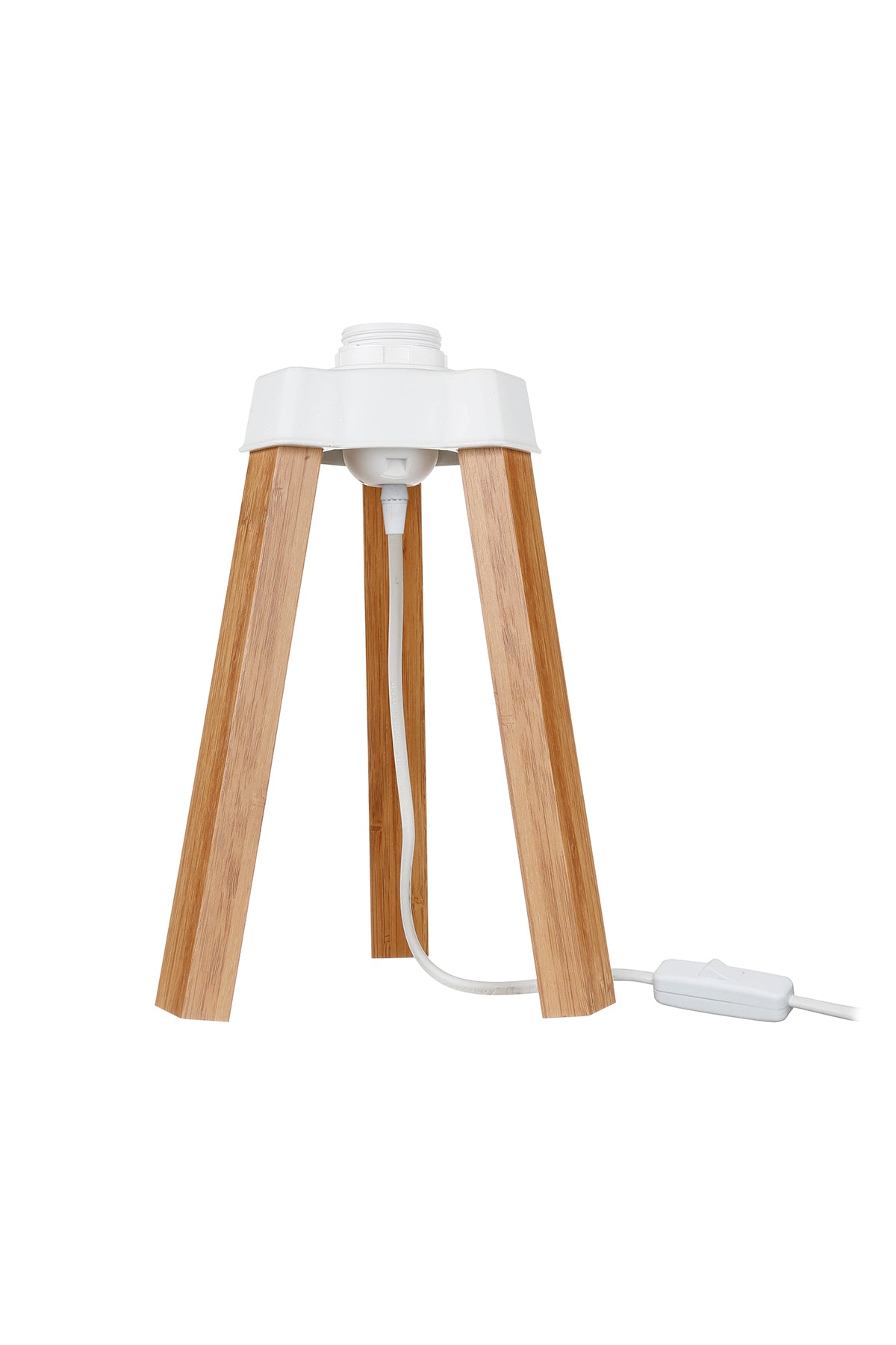 Lampe de table trépied en bois couleur chêne - Piko MDL4767