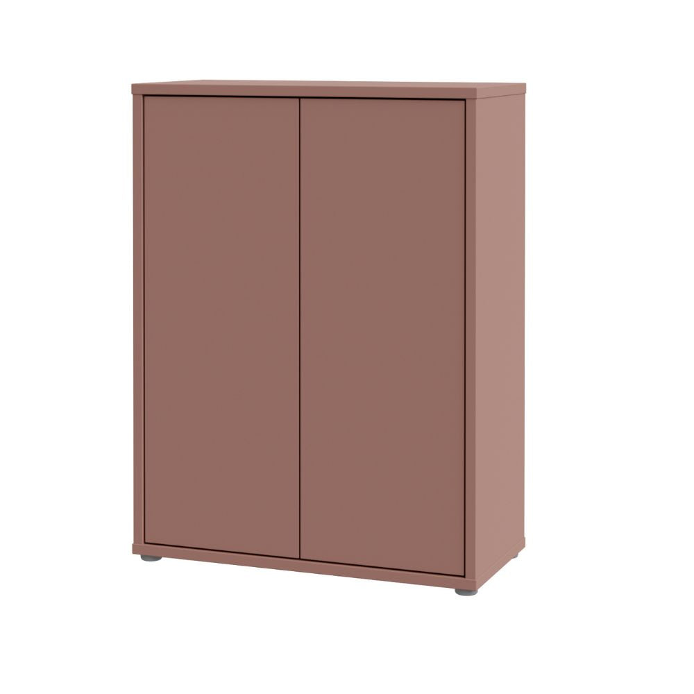 Mobile multiuso 2 ante colore terracotta 74.5x35x99 Medea