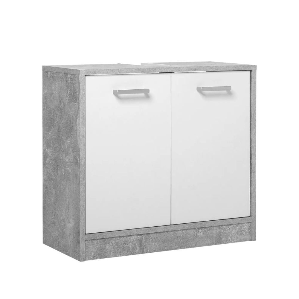 Set bagno completo colore beton e bianco - Madeira