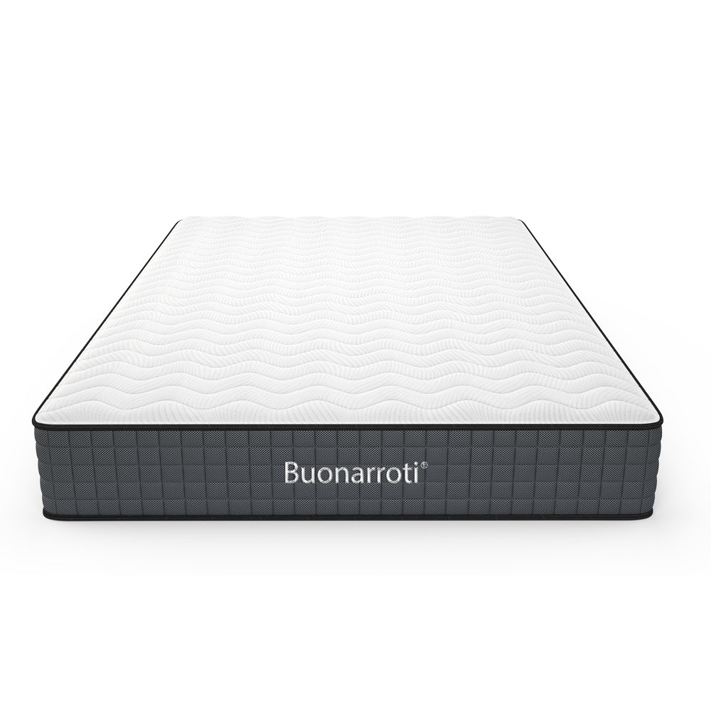 Matelas double 160x190x25H cm avec ressorts ensachés et mousse à mémoire de forme - Balto