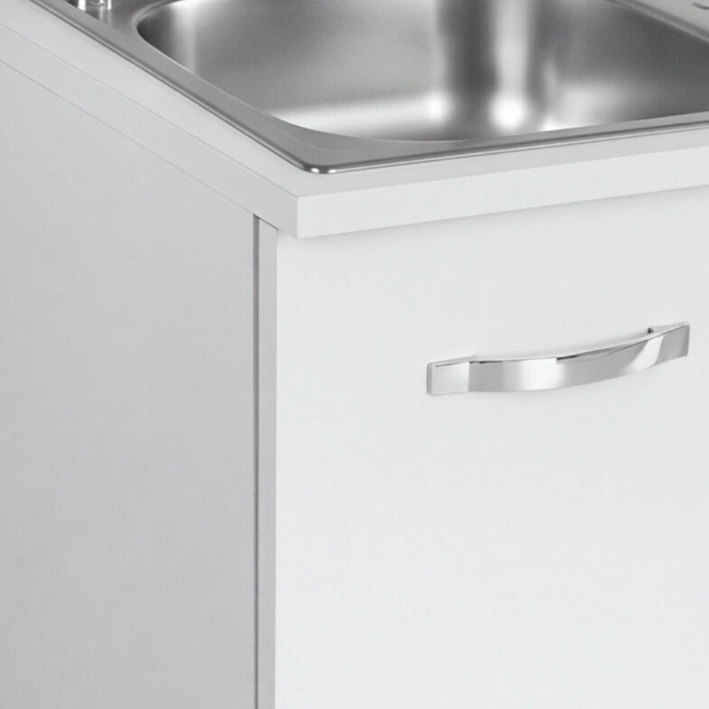 Cucinino con 2 ante colore bianco larice lavello e piano cottura 80x60x85H cm