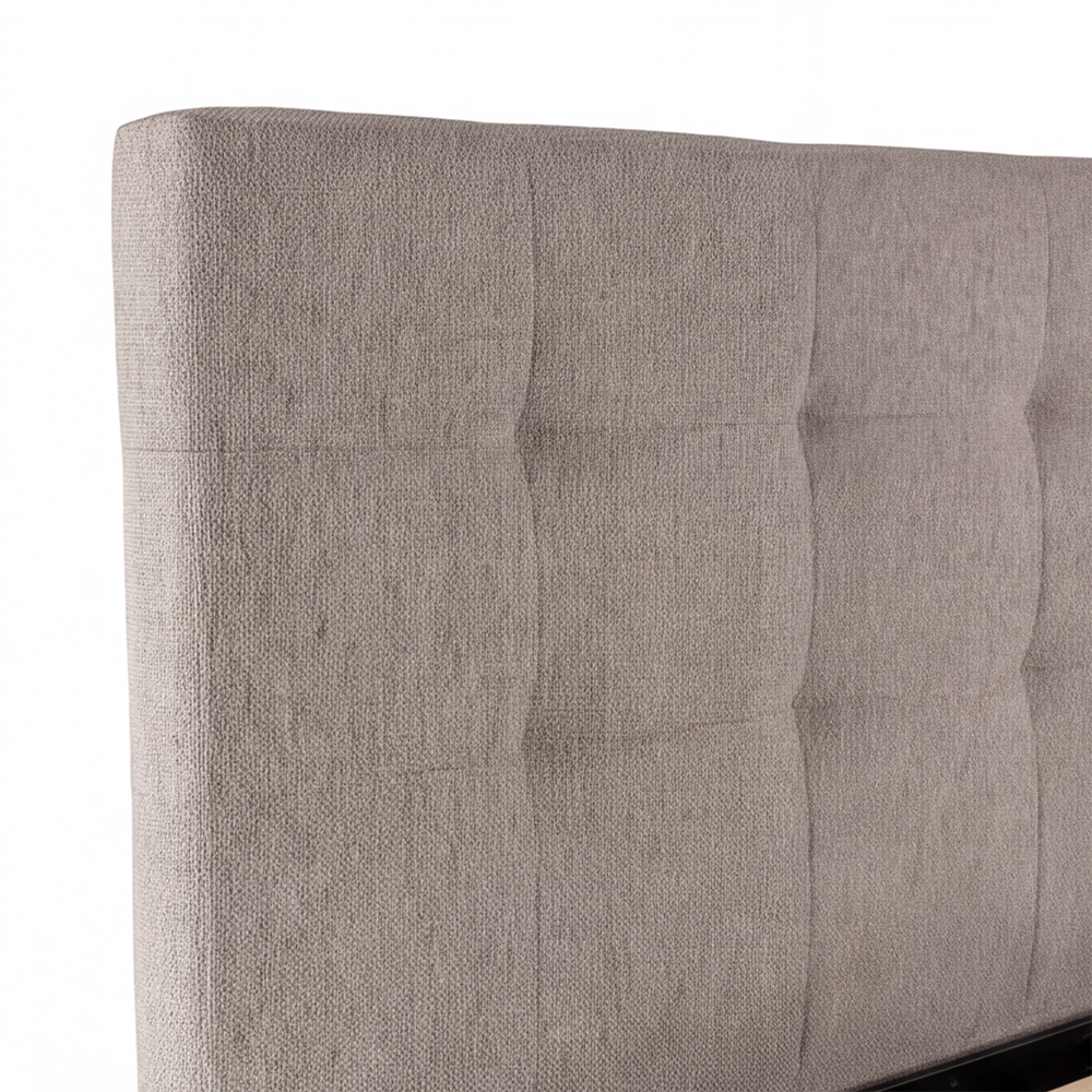 Letto matrimoniale contenitore 180x200 tessuto idrorepellente Aragon tortora Ascoli