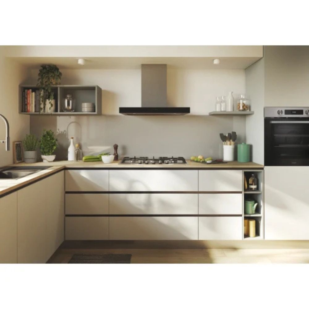 Piano cottura a gas 5 fuochi colore inox Candy CHG74WTX