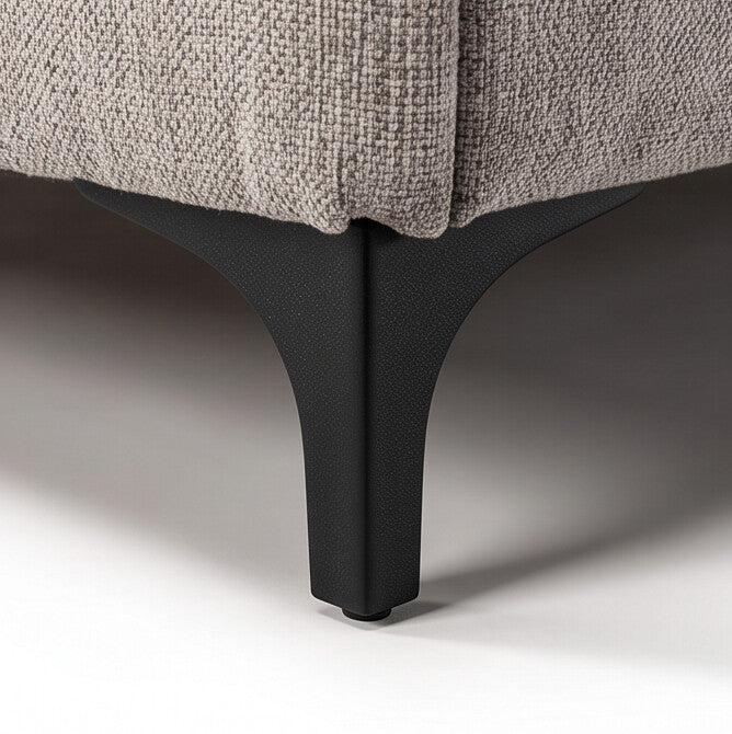 Letto matrimoniale con contenitore in tessuto tortora Vogue