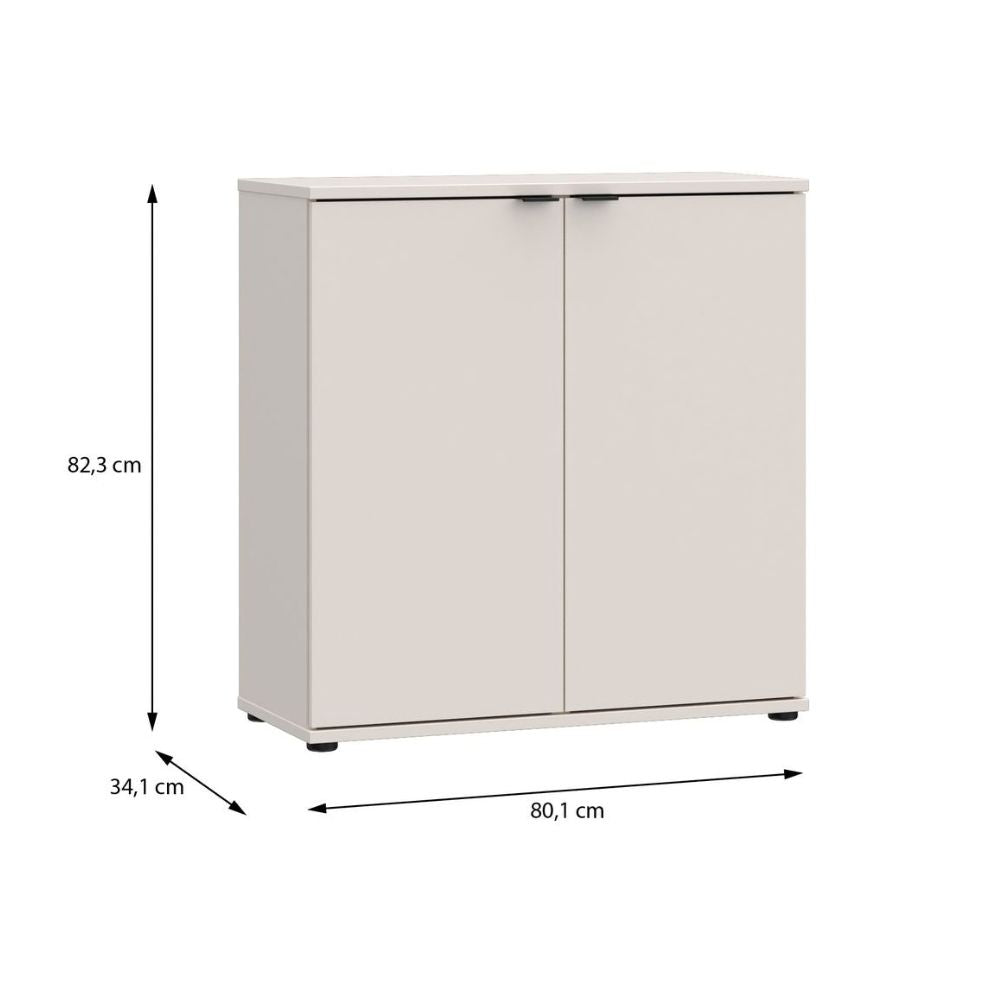 Mobile multiuso 2 ante 80 cm colore cashmere Segno
