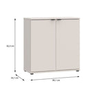 Mobile multiuso 2 ante 80 cm colore cashmere Segno