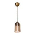 Lampada da soffitto con paralume triangolare in plastica ambra - Optical MDL3749