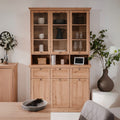 Vitrinenschrank aus antik Eiche 120x200H cm - Tiberio