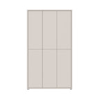 Armoire polyvalente 6 portes 109x35x192 couleur cachemire Medea