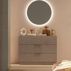 Kommode 110 cm mit 3 Schubladen in Bronze - Mustella